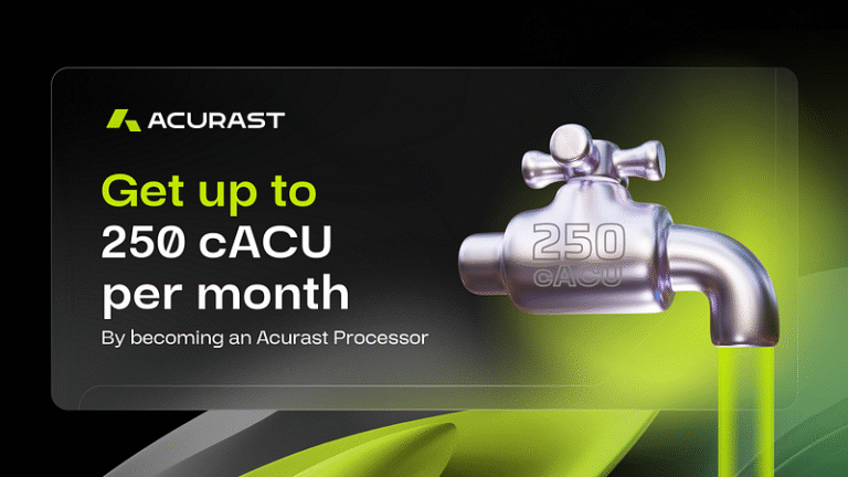 Become an Acurast Processor and benefit from up to 250 cACU Tokens per Device per month