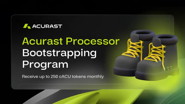 Introducing the Acurast Processor Bootstrapping Program: Participate now and receive up to 250 cACU Tokens of monthly incentive for each device
