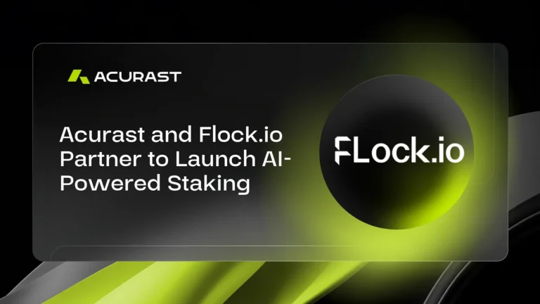 Acurast and Flock.io Partner to Launch AI-Powered Staking Strategy PoC