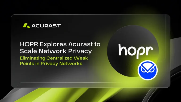 HOPR Explores Acurast to Scale Network Privacy