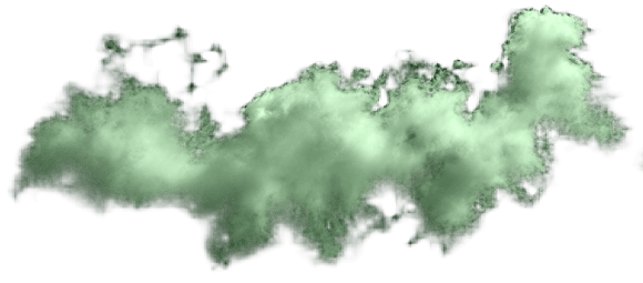 Green cloud illustration