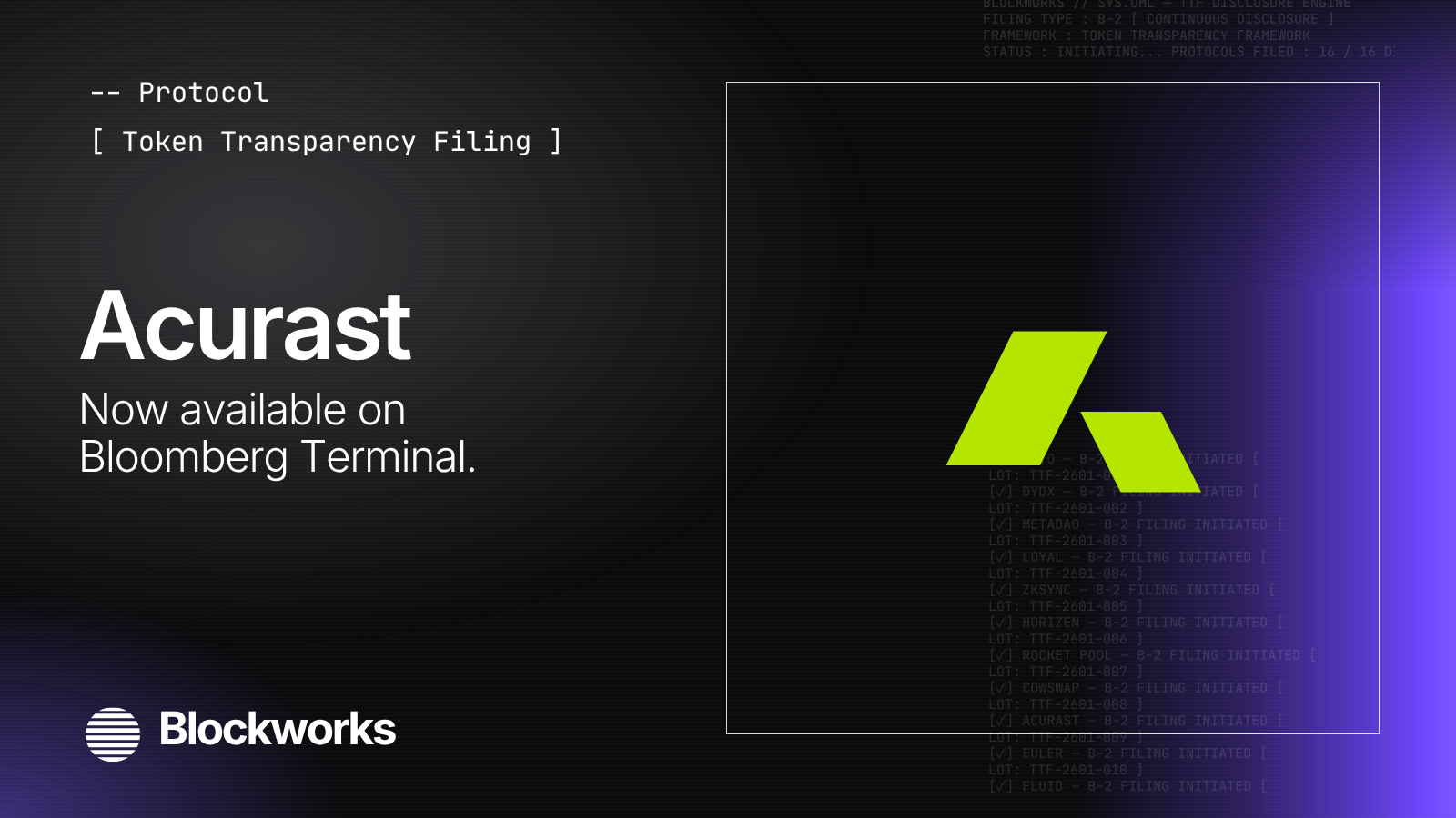 Radical Transparency: Why Acurast Published Its ACU Token Transparency Filing