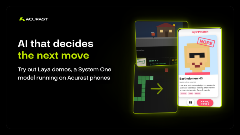 Laya Demos: Try a System One Model Running on a Phone